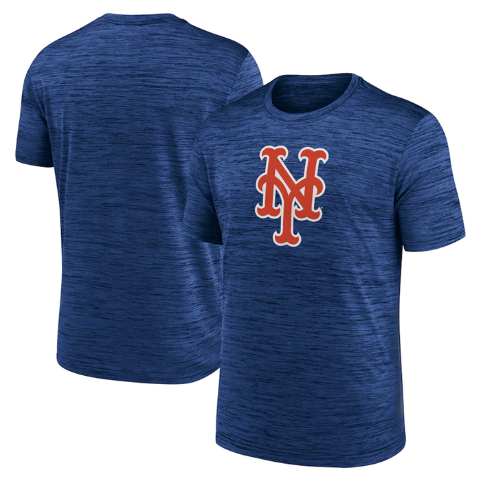 Men's New York Mets Royal Team Logo Velocity Performance T-Shirt